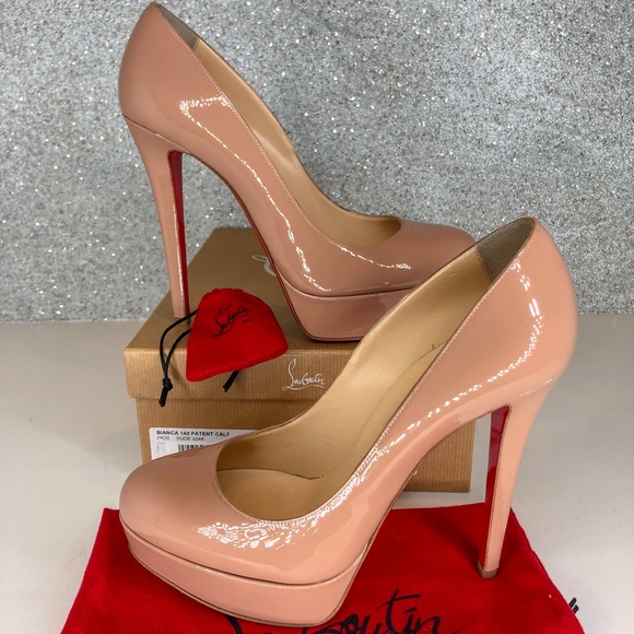 🎈SOLD 🎈Louboutin nude Bianca patent Pumps - Picture 3 of 8